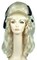 The Costume Center Silver Blonde Beehive Style Halloween Wig Women Adult Costume Accessory
